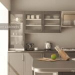 gray kitchen cabinets