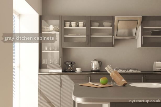 gray kitchen cabinets