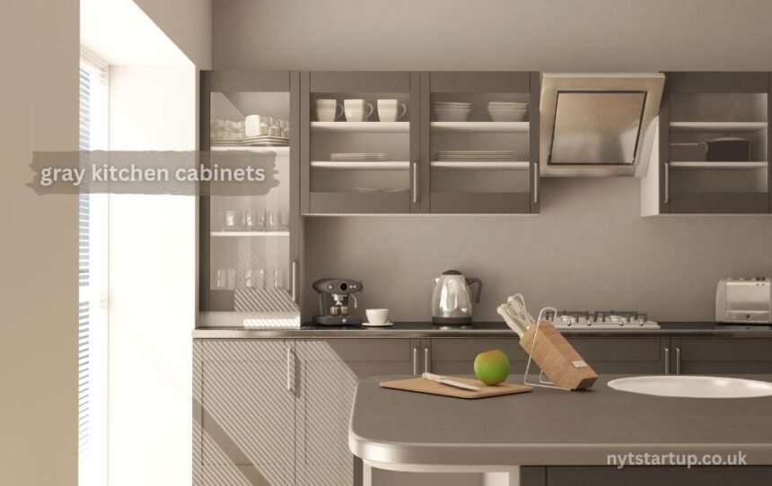 gray kitchen cabinets