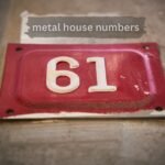 metal house numbers