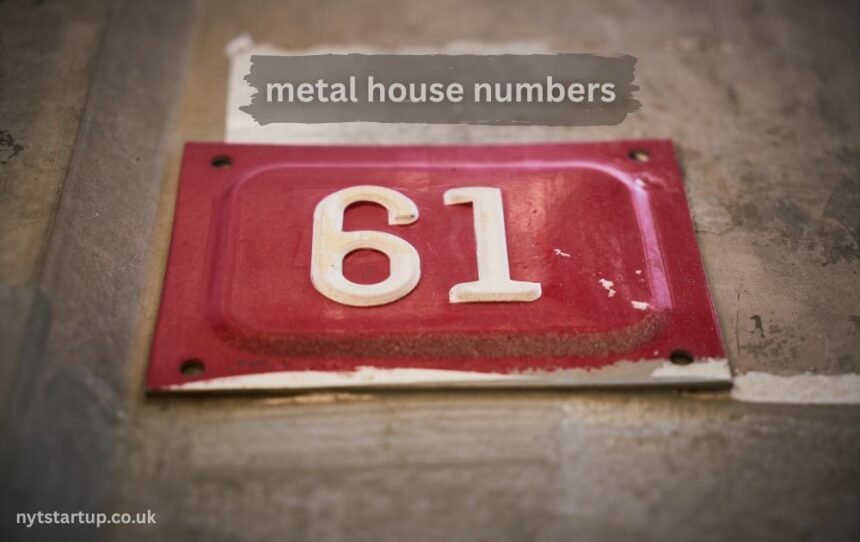 metal house numbers