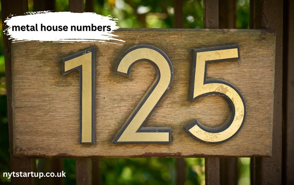 metal house numbers